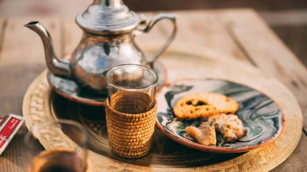 Moroccan Tea served with Sweets